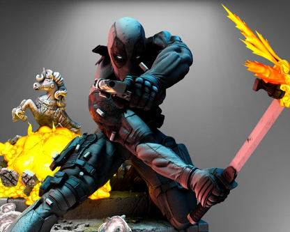 Deadpool Statue stl jpg