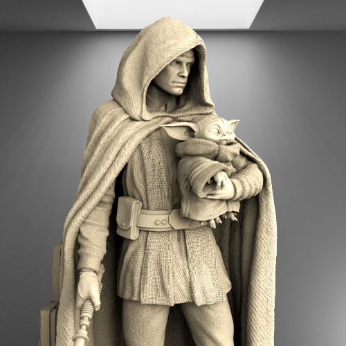 Luke Skywalker stl jpg