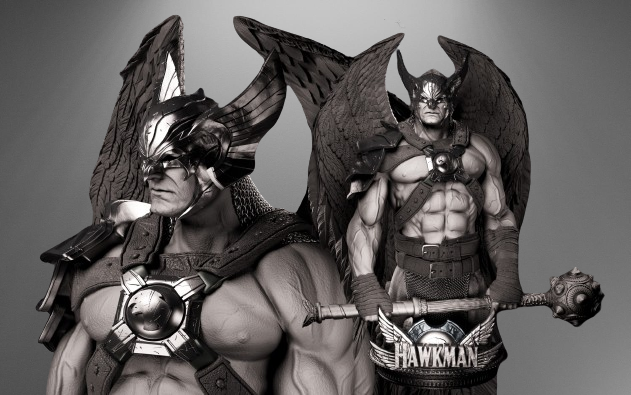 Hawkman Bust stl jpg