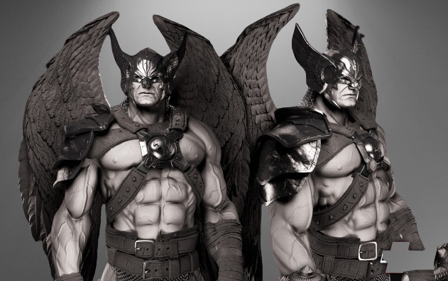 Hawkman Bust stl jpg