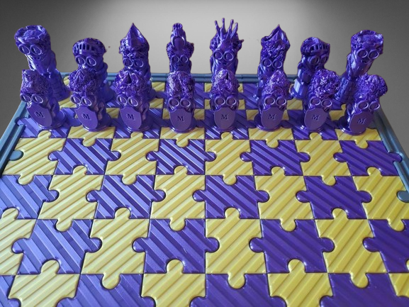 Minion Chess Set stl jpg