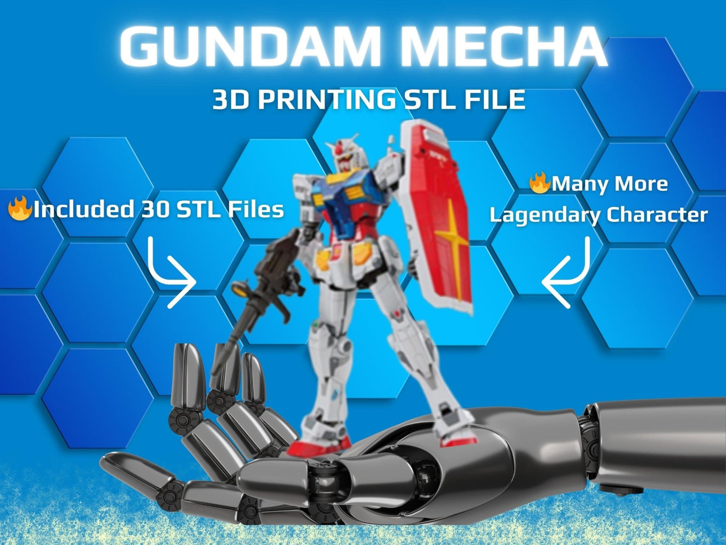 30 Gundam STL Collections - Destiny & Stargazer 3D Print Files | Strike Gundam | Victory GundamRevoxa 3D Design Lab