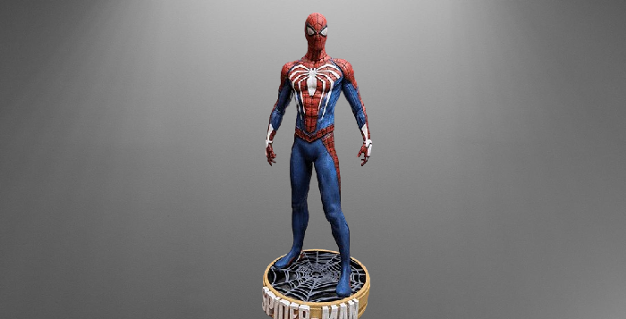 Spider-Man Dynamic Pose stl jpg