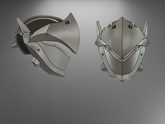 Overwatch Genji Helmet stl jpg