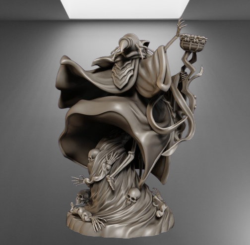 Ainz Ooal Gown Overlord Statue stl jpg