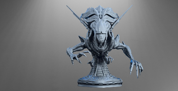 Alien Queen Bust stl jpg