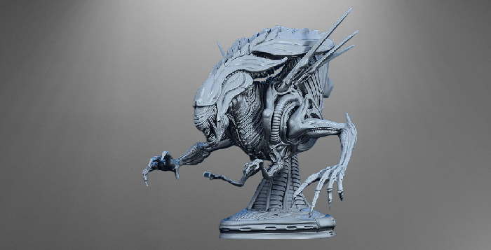 Alien Queen Bust stl jpg