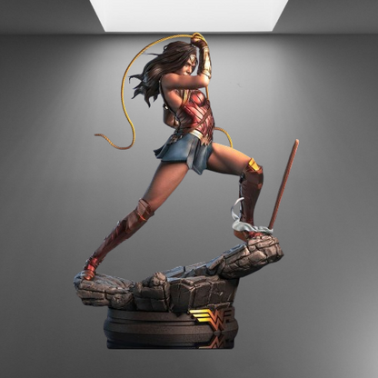 Amazonian Warrior Wonder Woman Battle stl jpg