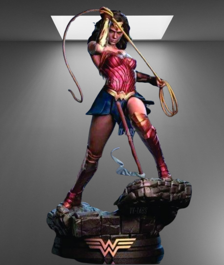 Amazonian Warrior Wonder Woman Battle stl jpg