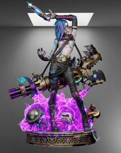 Arcane & League of Legends Jinx stl jpg