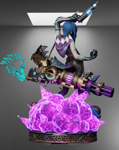 Arcane & League of Legends Jinx stl jpg