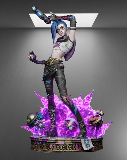 Arcane & League of Legends Jinx stl jpg