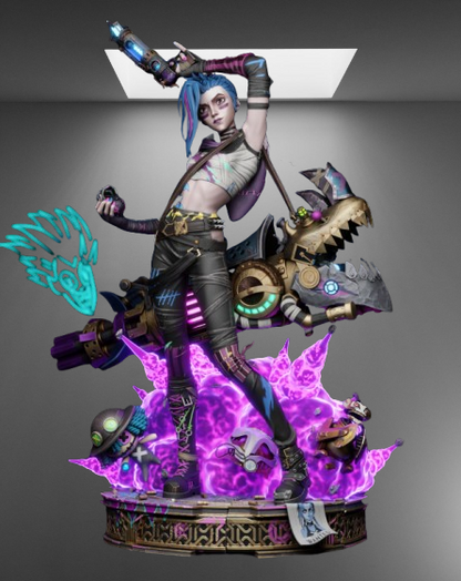 Arcane & League of Legends Jinx stl jpg