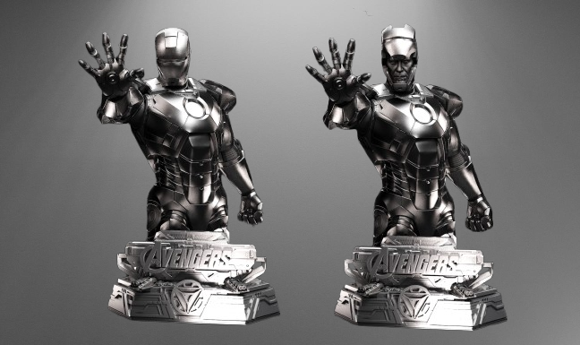 Armored Avenger Iron Man Bust stl jpg