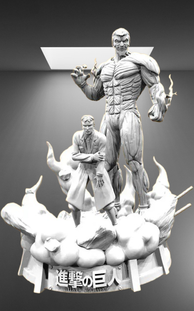 Attack on Titan Colossa Armored Titan stl jpg