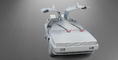 Back to the Future DeLorean Time-Travel Car stl jpg