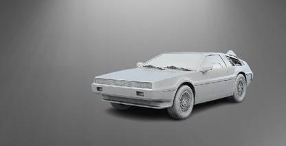 Back to the Future DeLorean Time-Travel Car stl jpg