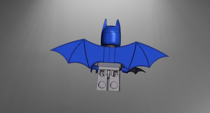 Batman with Wings LEGO Minifigure 3D Printing STL File