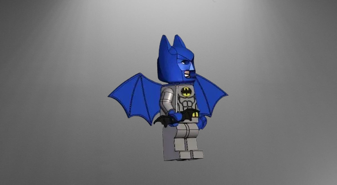 Batman with Wings LEGO Minifigure 3D Printing STL File