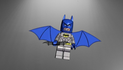 Batman with Wings LEGO Minifigure 3D Printing STL File