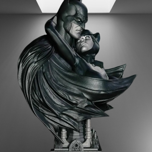 Batman & Catwoman Bust stl jpg