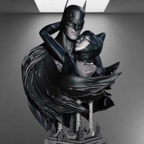 Batman & Catwoman Bust stl jpg