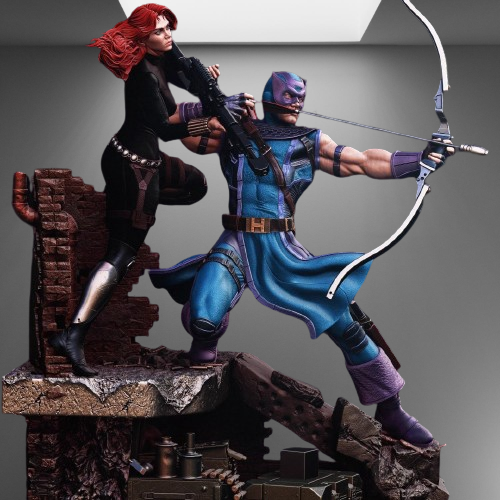 Black Widow and Hawkeye stl jpg