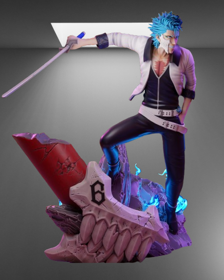 Bleach Grimmjow Jaegerjaquez stl jpg