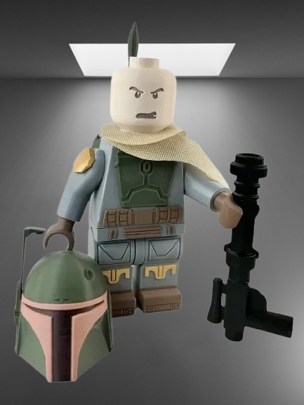 Boba Fett LEGO Minifigure stl jpg