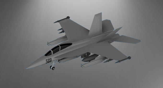 Boeing EA-18G Growler stl jpg