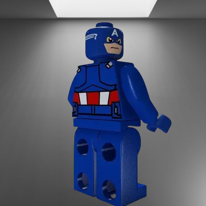 Captain America LEGO Minifigure stl jpg