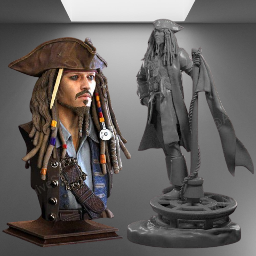 Captain Jack Sparrow stl jpg