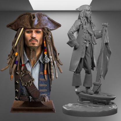 Captain Jack Sparrow stl jpg