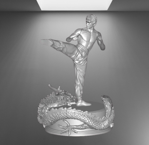 Chinese Martial Arts Legend Bruce Lee Kung Fu stl jpg