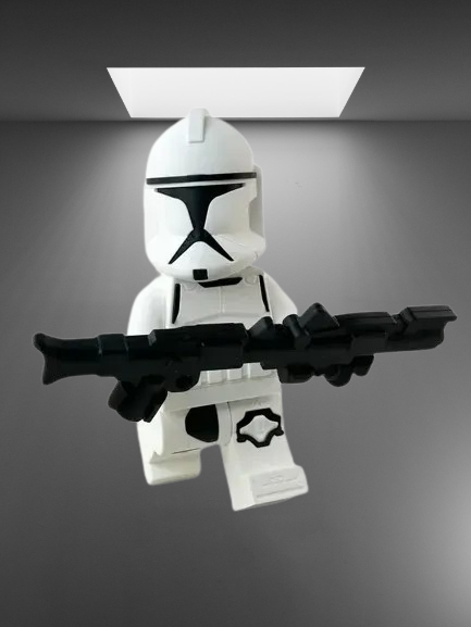 Clone Trooper Phase I LEGO Minifigure stl jpg