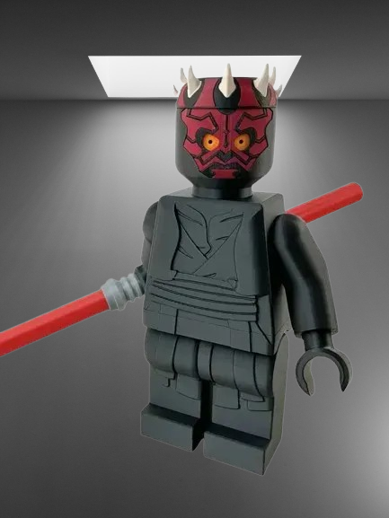 Darth Maul LEGO Minifigure stl jpg