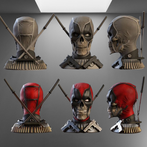 Deadpool Head Sculpt - Marvel X-Men stl jpg