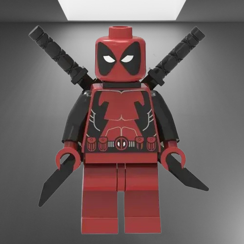 Deadpool LEGO Minifigure stl jpg