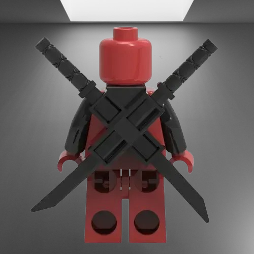 Deadpool LEGO Minifigure stl jpg