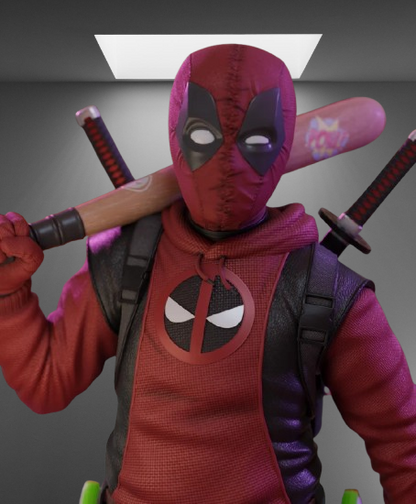 Deadpool & Wolverine Kidpool Q-Version stl jpg