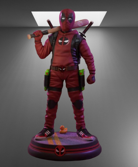 Deadpool & Wolverine Kidpool Q-Version stl jpg