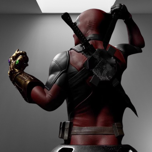 Deadpool with Infinity Stones stl jpg