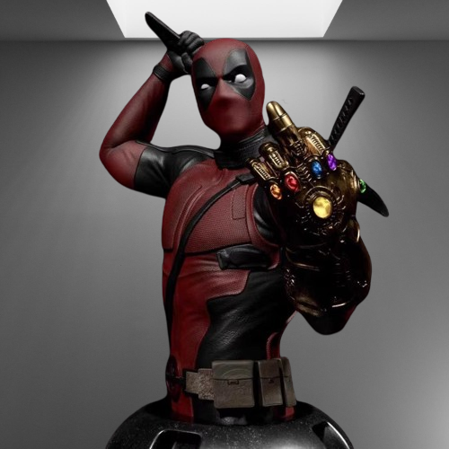 Deadpool with Infinity Stones stl jpg