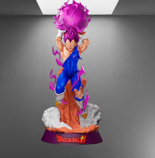 Dragon Ball Super Saiyan Prince Vegeta Ultra Ego stl jpg