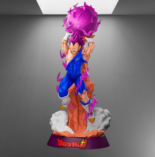 Dragon Ball Super Saiyan Prince Vegeta Ultra Ego stl jpg