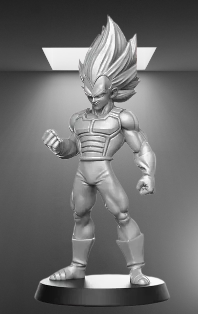 Dragon Ball Vegeta Super Saiyan stl jpg