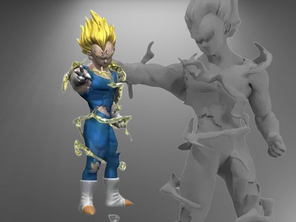 Dragon Ball Vegeta stl jpg