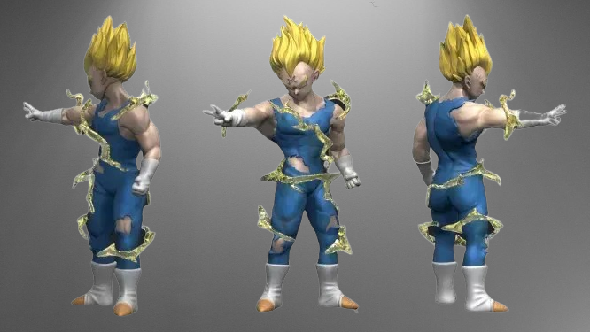 Dragon Ball Vegeta stl jpg