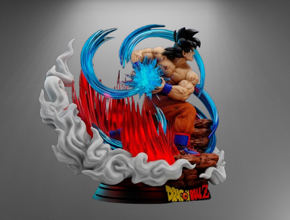 Dragon Ball Z Goku Kaioken stl jpg