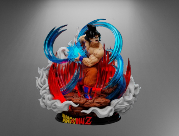 Dragon Ball Z Goku Kaioken stl jpg